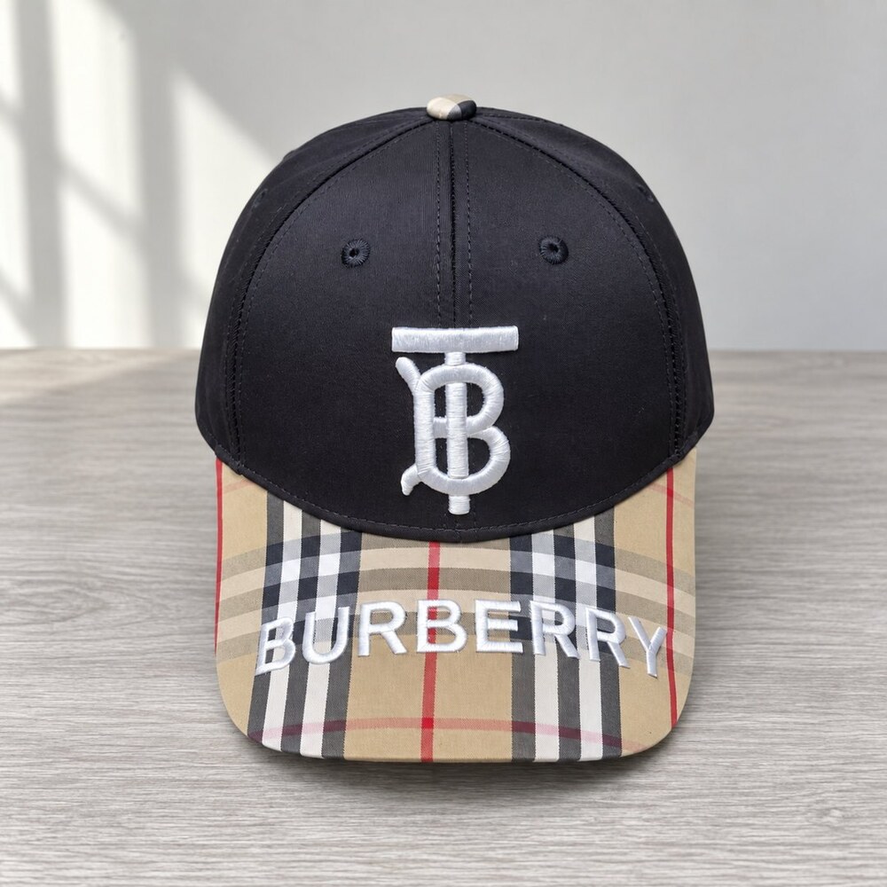 Burberry TB Monogram Check Cap